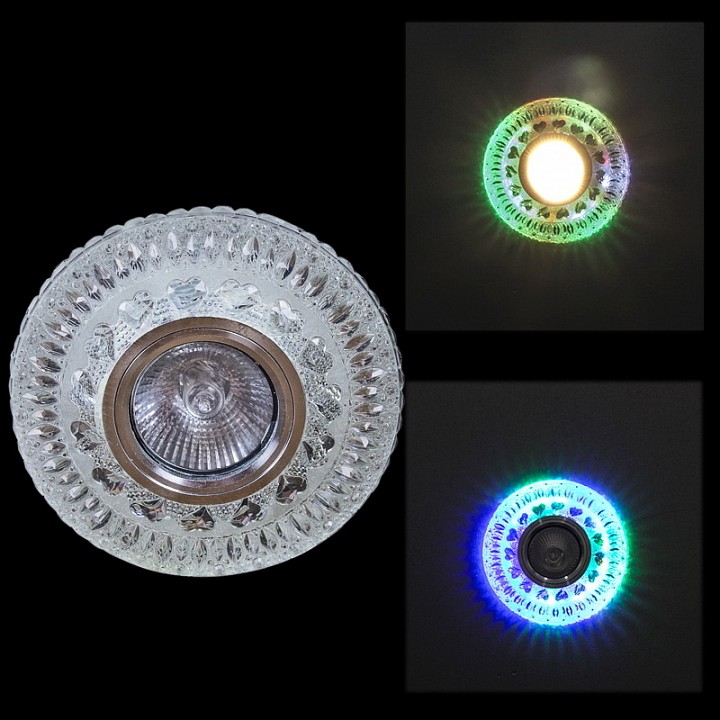 Встраиваемый светильник Reluce  10499-9.0-001CNB MR16+LED3W CL/RGB