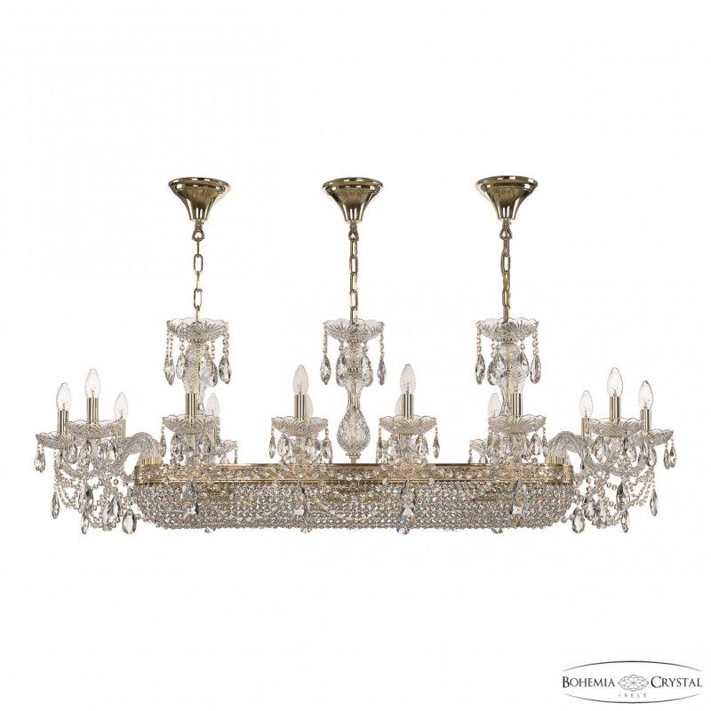 Подвесная люстра Bohemia Ivele Crystal 1453 1453/14/195/1000 G