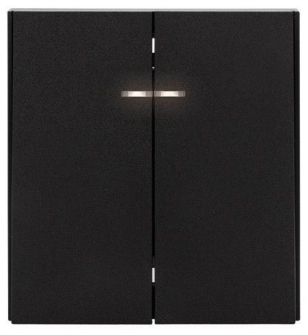 Выключатель двухклавишный с подсветкой без рамки Kranz STRONG KR-78-0714-5