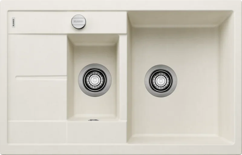 Мойка BLANCO METRA 6 S Compact Silgranit мягкий белый, клапан-автомат