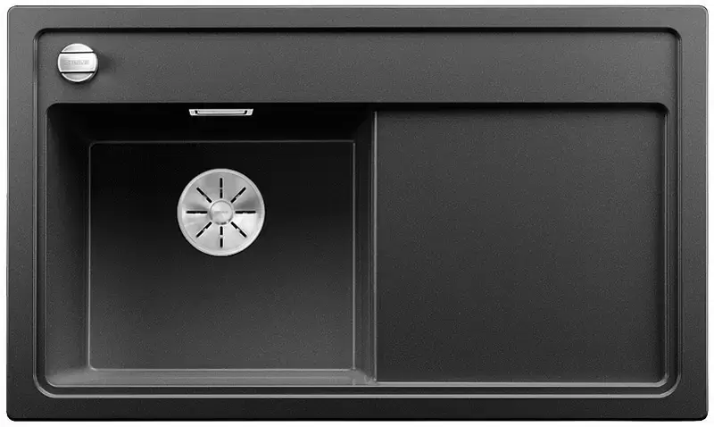 Мойка Blanco ZENAR 45 S-F SILGRANIT чаша слева, доска стекло клапан-автомат InFino® антрацит