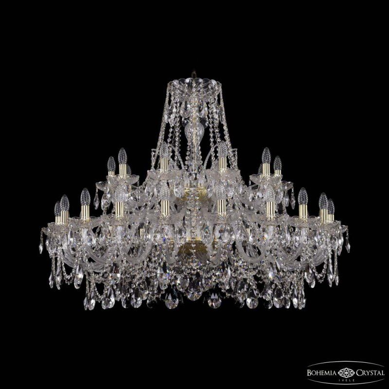 Подвесная люстра Bohemia Ivele Crystal 1411 1411/20+10/400/2d G