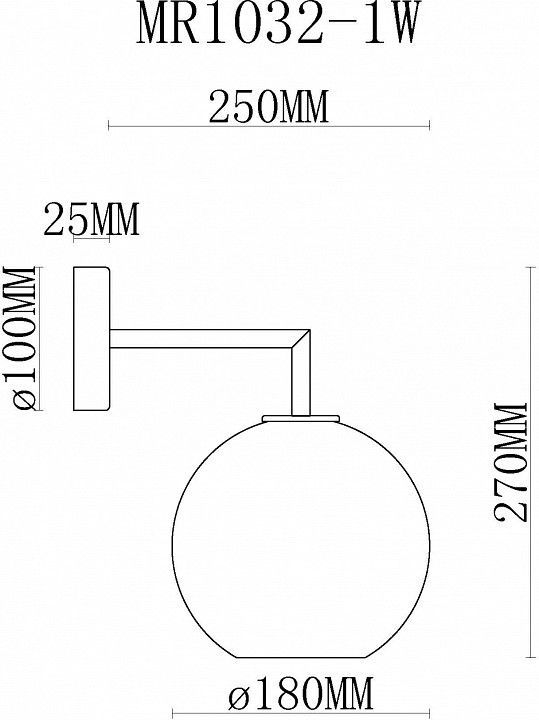 Бра MyFar Stiven MR1032-1W