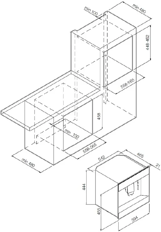 Встраиваемая кофемашина Graude KV 45.0 GE