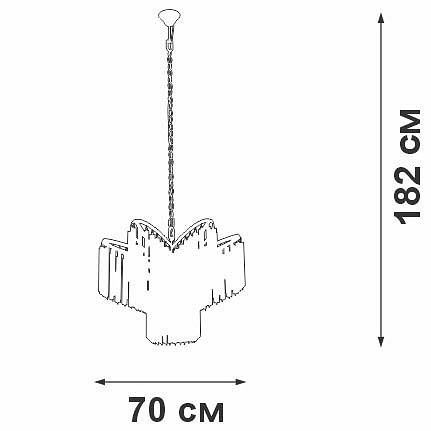 Подвесная люстра Vitaluce V5371 V5371-8/7
