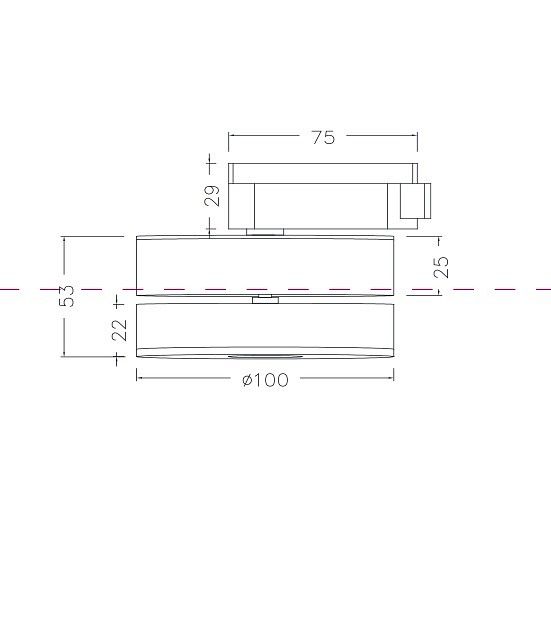 Накладной светильник Maytoni Technical Магия TR006-1-12W3K-B4K