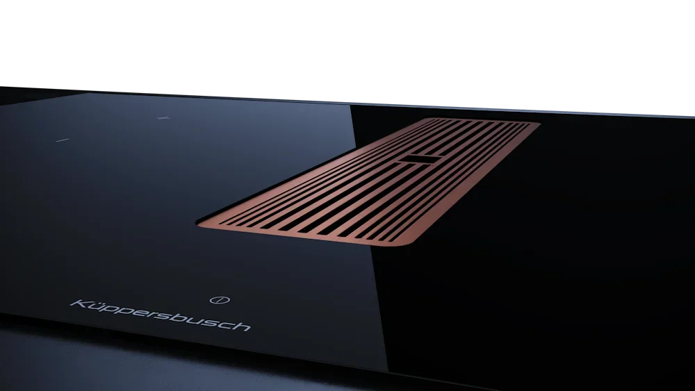 Индукционная варочная панель с вытяжкой Kuppersbusch KMI 8350.0 SR Copper