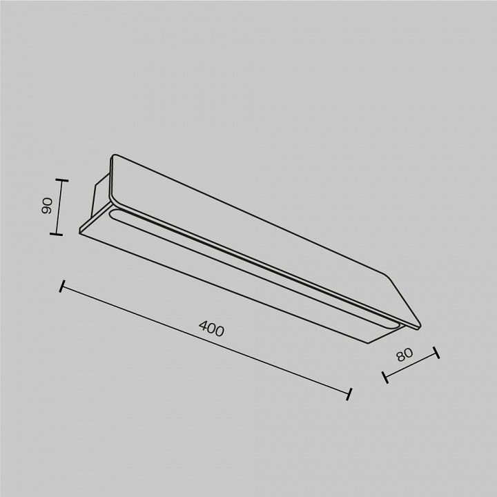 Накладной светильник Maytoni Outdoor Трапп O429WL-L10GF3K