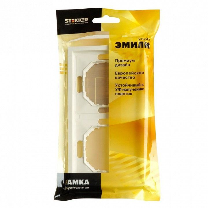 Рамка на 2 поста Stekker Эмили 49885