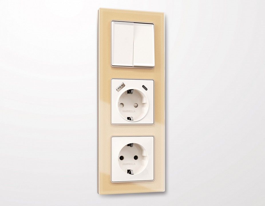 Рамка на 3 поста Ambrella Volt ALFA AF330603