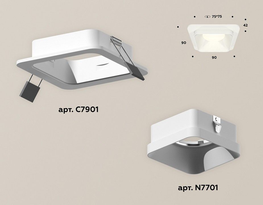 Встраиваемый светильник Ambrella Light XC XC7901001