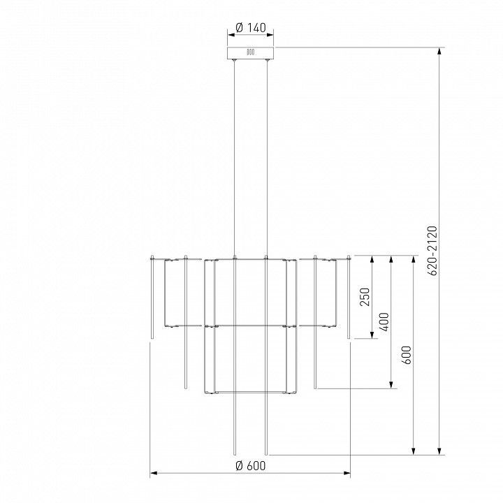 Подвесная люстра Bogate's Queen 91102 LED
