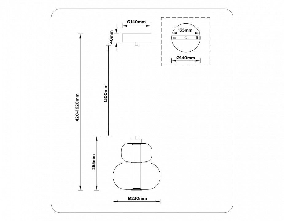 Подвесной светильник Ambrella Light LH LH11051