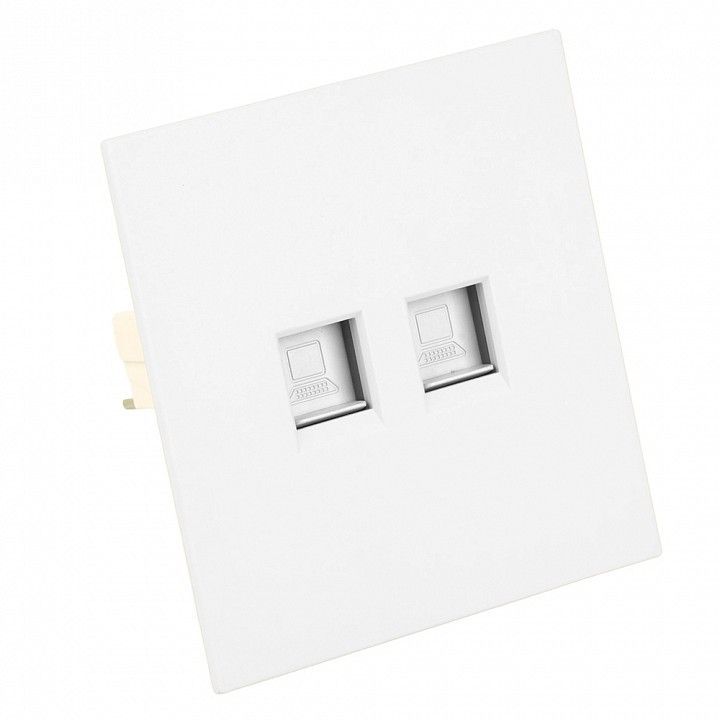 Розетка двойная Ethernet RJ-45 без рамки Stekker Мия 50437