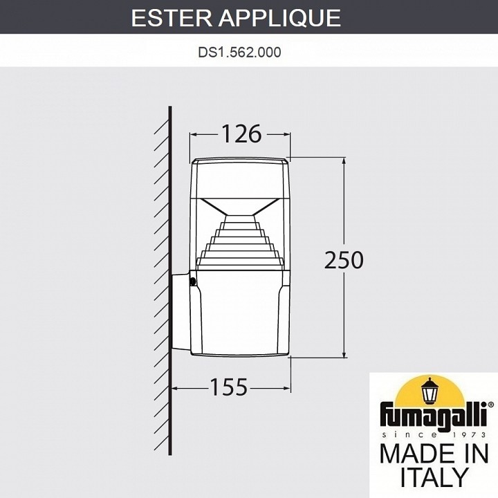 Светильник на штанге Fumagalli ESTER DS1.562.000.LXD1L