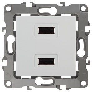 Розетка USB, без рамки Эра Эра 12 12-4110-01