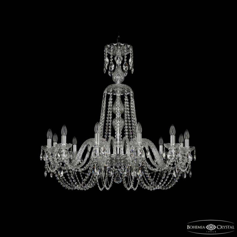 Подвесная люстра Bohemia Ivele Crystal 1402 1402/12/360/XL-95 Ni