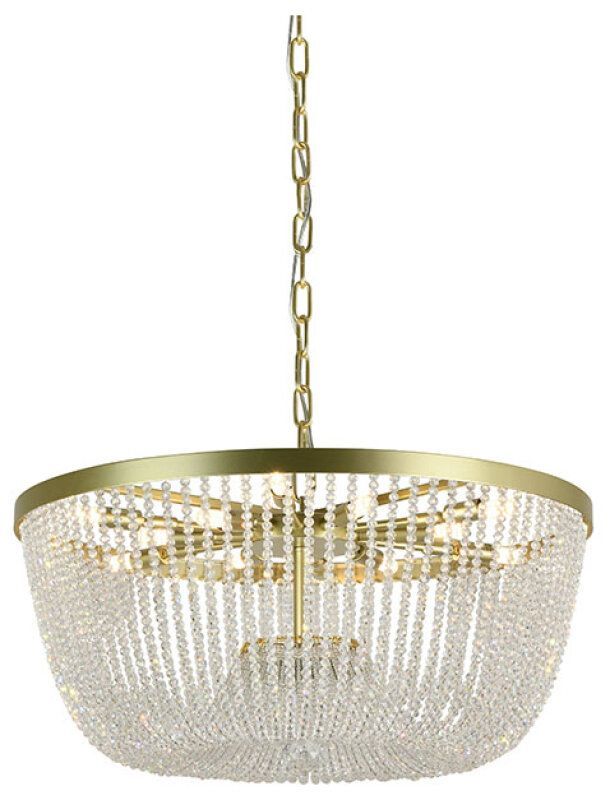 Подвесная люстра Newport ЛУНА 8320/60 C euromat.gold