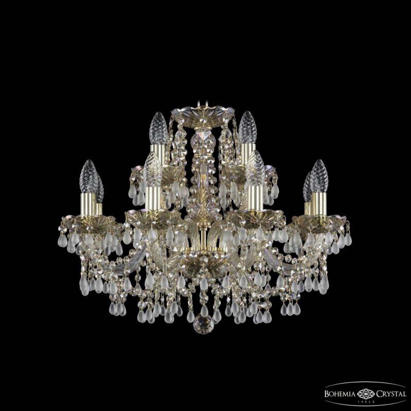 Подвесная люстра Bohemia Ivele Crystal 1410 1410/8+4/195 G V0300 M801