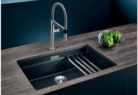 Мойка Blanco Etagon 700-U SILGRANIT® PuraDur® алюметаллик клапан-автомат InFino 525169