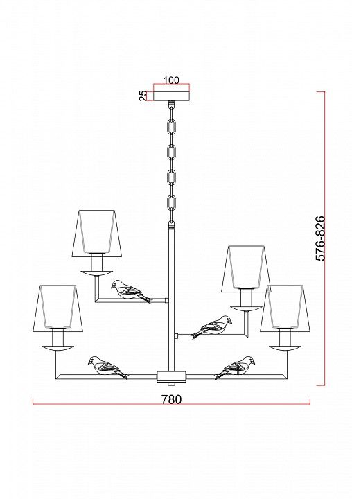 Подвесная люстра Freya Comfy FR5270PL-06W