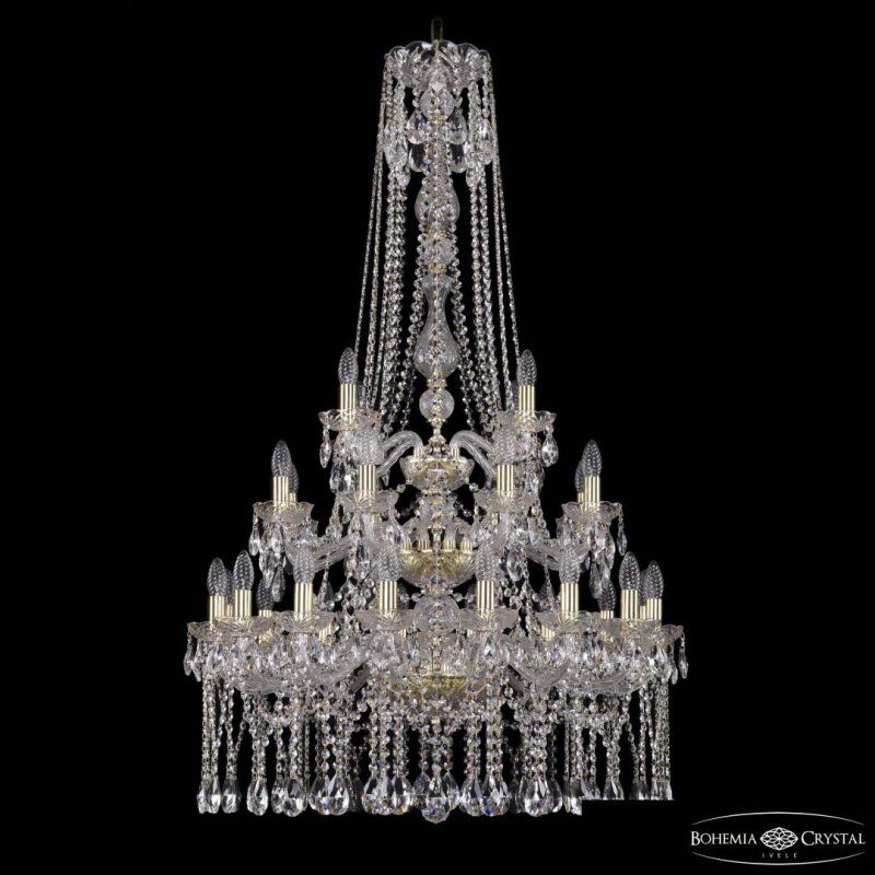 Подвесная люстра Bohemia Ivele Crystal 1413 1413/16+8+4/300/h-134/3d G