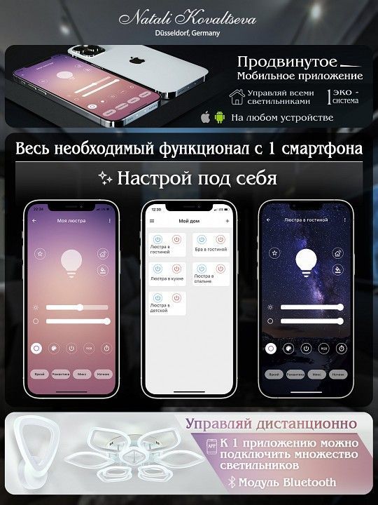 Потолочная люстра Natali Kovaltseva Effect LED LAMPS 81116