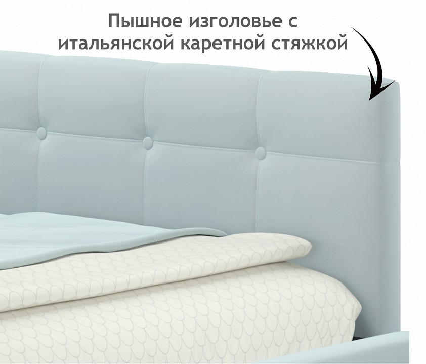 Кровать полутораспальная Bonna 2000x1200