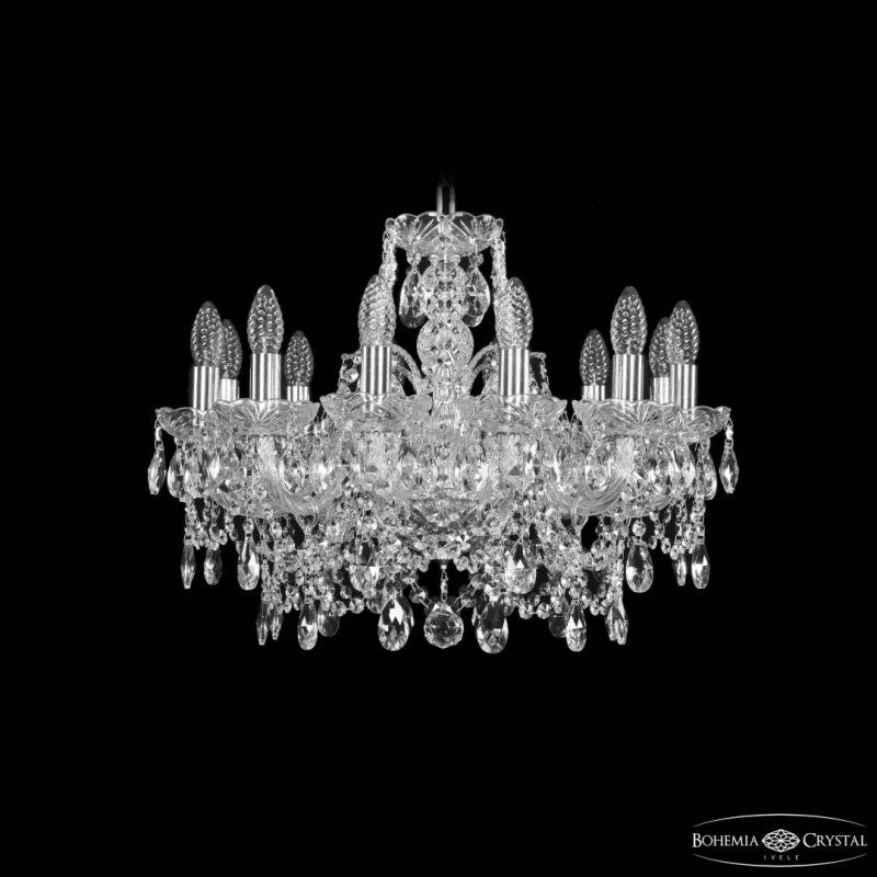 Подвесная люстра Bohemia Ivele Crystal 1411 1411/12/195 Ni