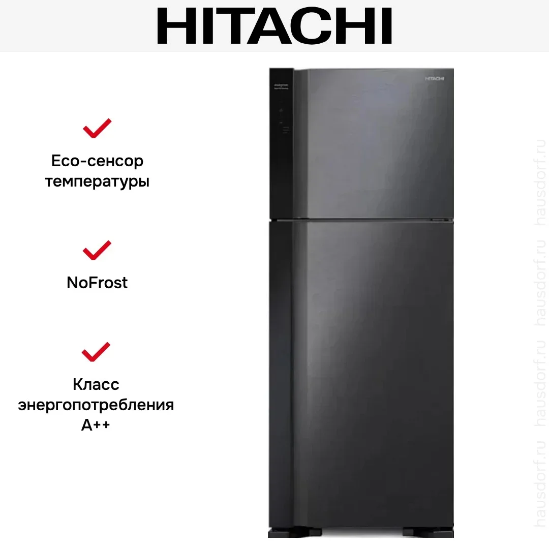 Холодильник Hitachi HRTN7489DFBBKCS