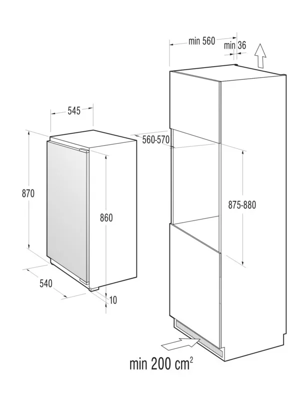 Однокамерный холодильник Gorenje Plus GDR 67088 B