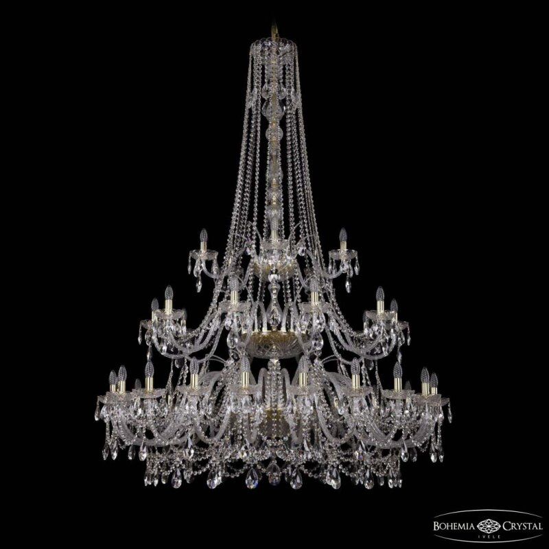 Подвесная люстра Bohemia Ivele Crystal 1411 1411/20+10+5/530/h-202/3d G