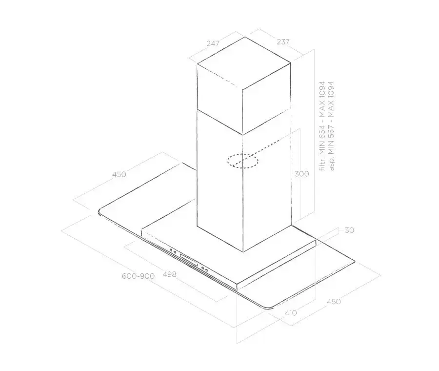 Вытяжка Elica FLAT GLASS PLUS IX/A/60