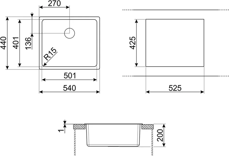 Мойка Smeg VFU50SFR