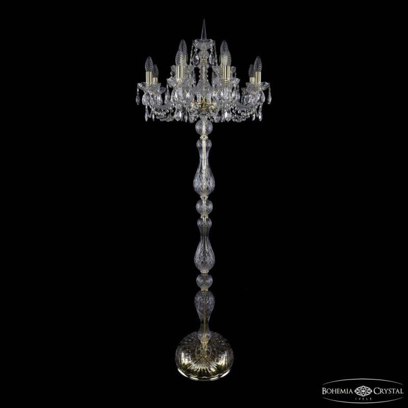 Торшер Bohemia Ivele Crystal 1402 1402T1/8+4/195-165 G