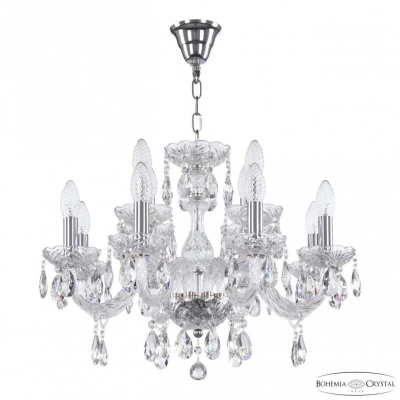 Подвесная люстра Bohemia Ivele Crystal 117 117/8+4/195 Ni