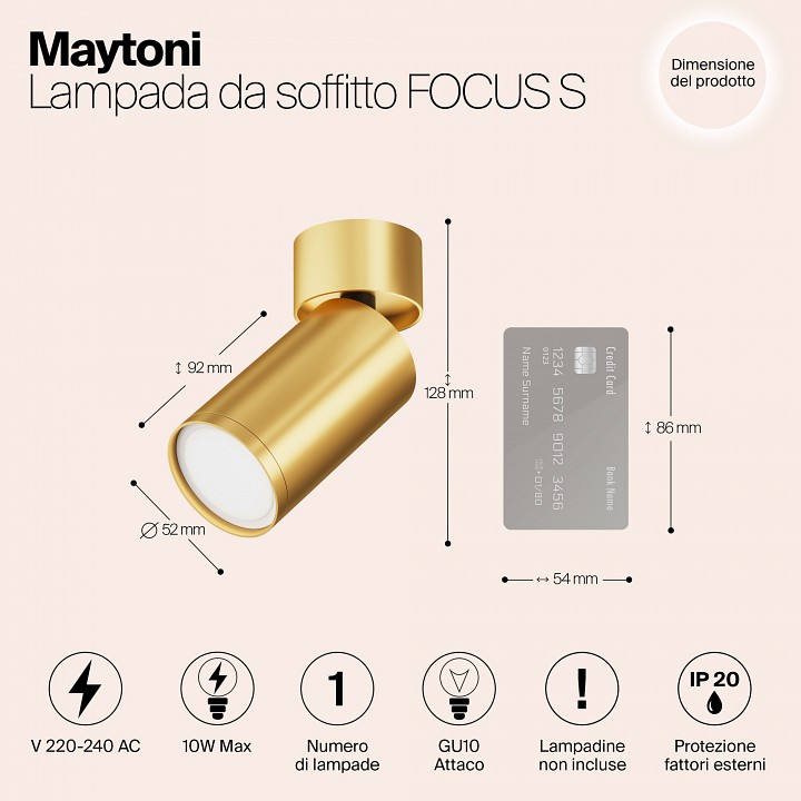 Спот Maytoni Technical FOCUS S C050CL-U-1MG