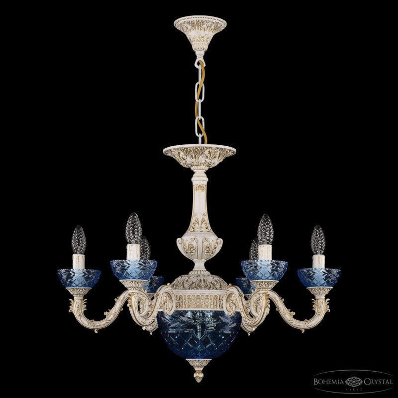 Подвесная люстра Bohemia Ivele Crystal AL7901 AL79101P/6/175 WMG P Aquamarine/M-1F