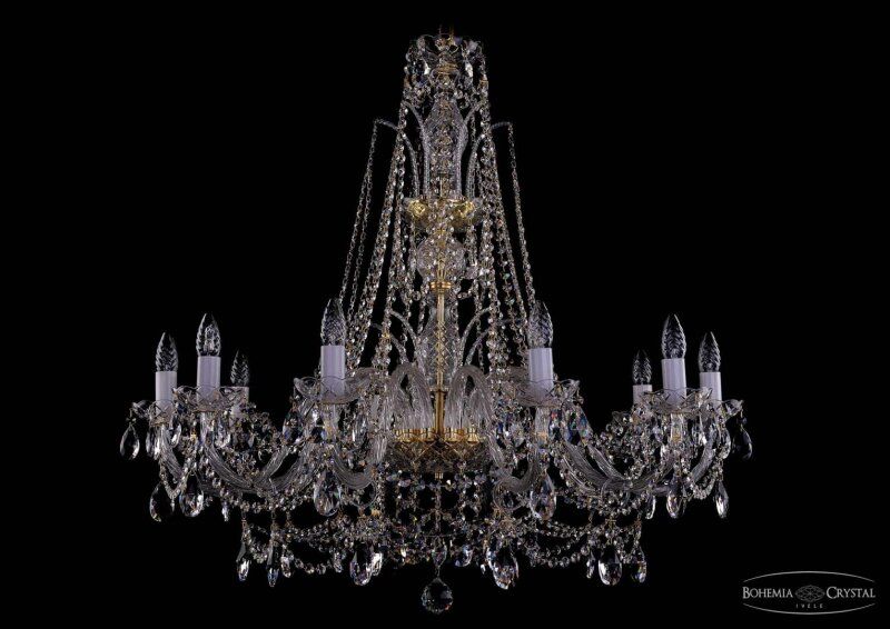 Подвесная люстра Bohemia Ivele Crystal 1411 1411/10/360/XL-87 G