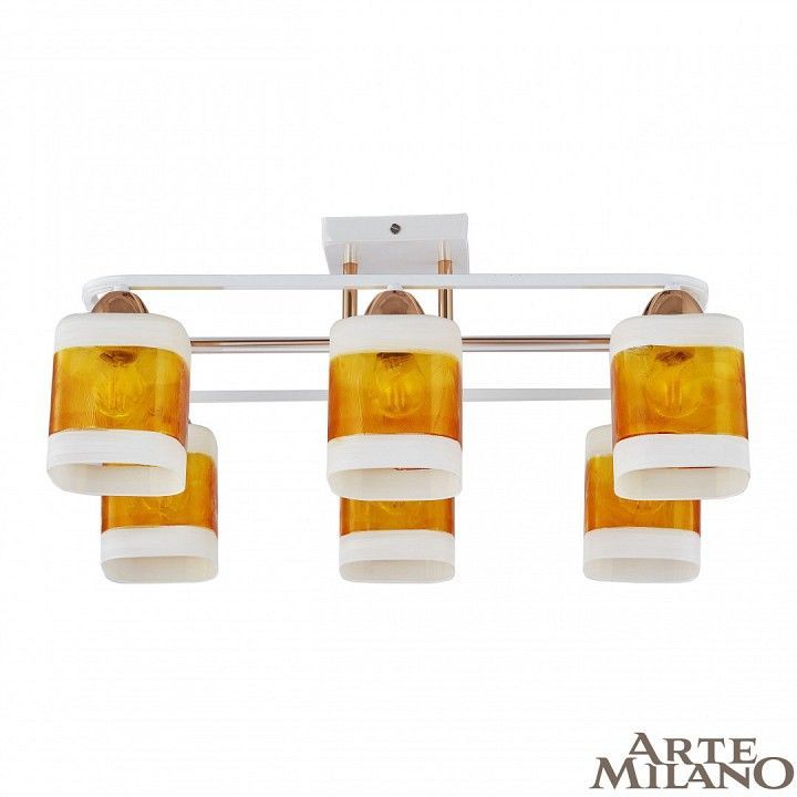 Потолочная люстра Arte Milano AMALFI-322008 322008/6 WH+FG