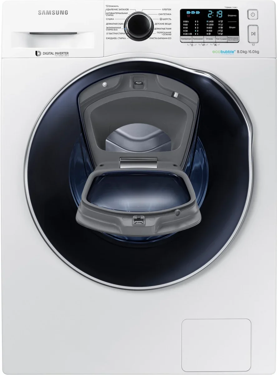 Стирально-сушильная машина Samsung WD 80K5410 OW
