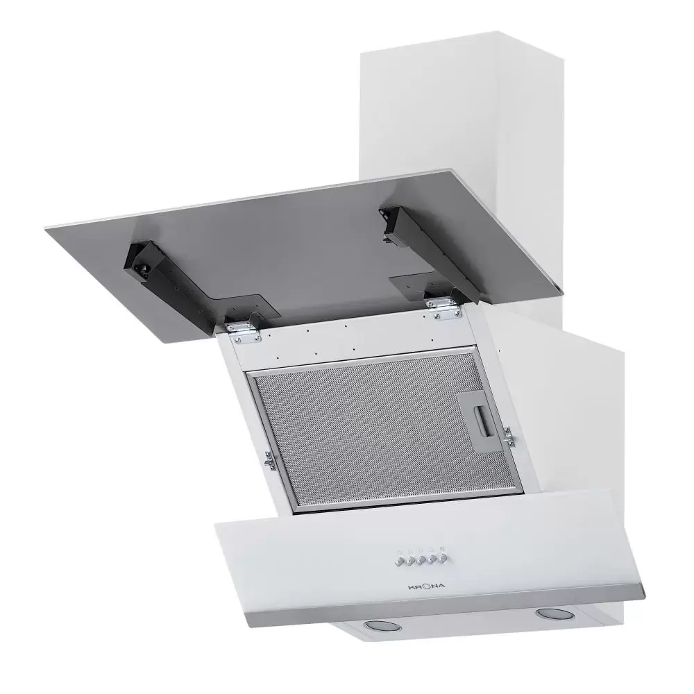 Вытяжка KRONA IRIDA 600 white push button