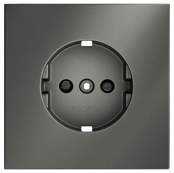 Накладка для розетки с заземлением и со шторками Voltum S70 VLS000706