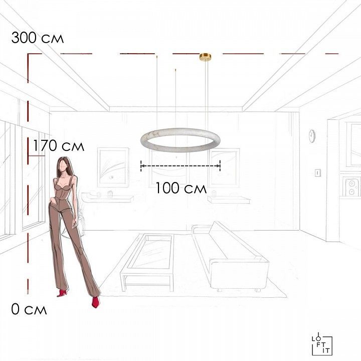 Подвесной светильник Loft it Oslo 10407/1000