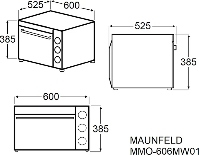 Мини-печь Maunfeld MMO-606MW01