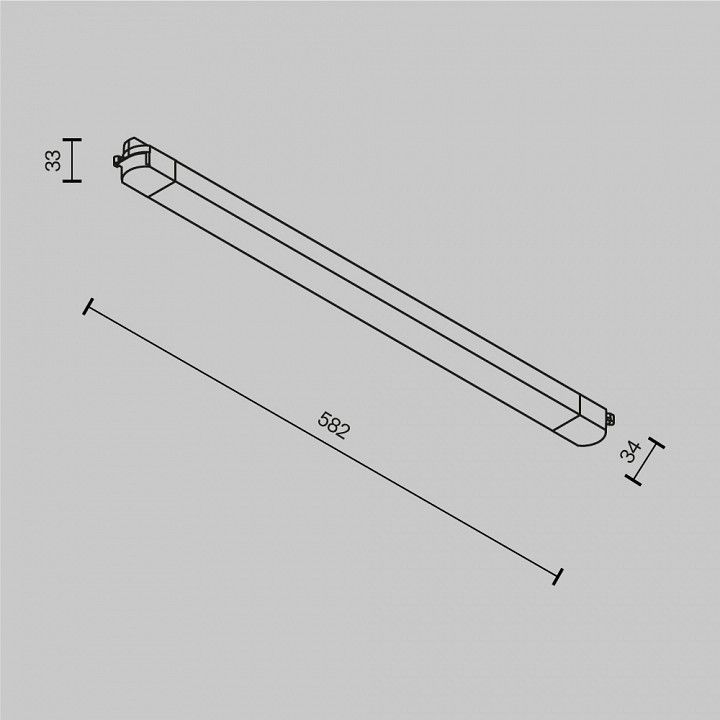 Накладной светильник Maytoni Technical Базис TR000-1-24W3K-B_1