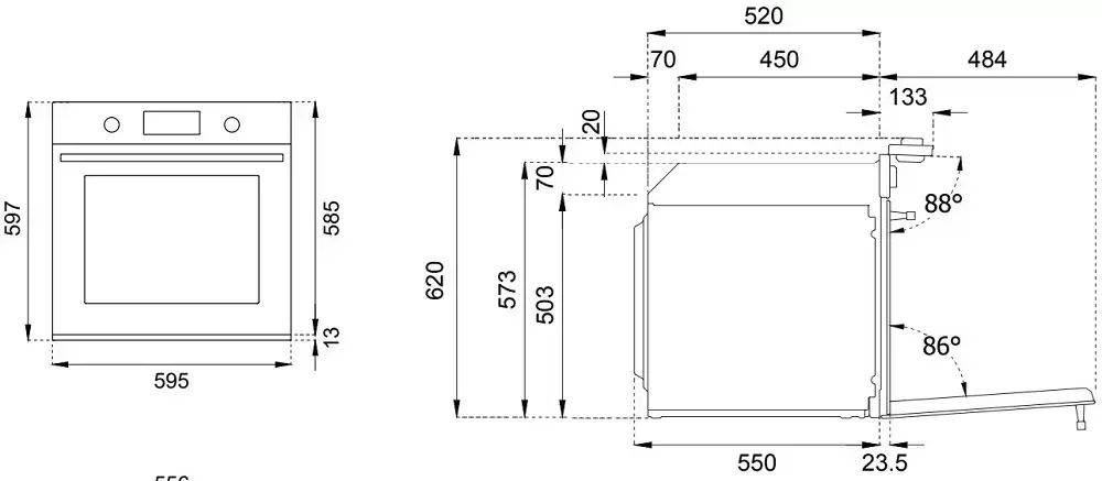 Духовой шкаф с паром Bertazzoni F6011MODVPTC/23