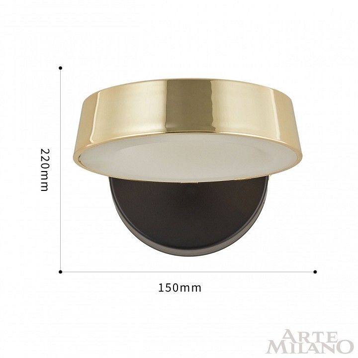 Бра Arte Milano Ferrara-71079 271079/1B BK/GD