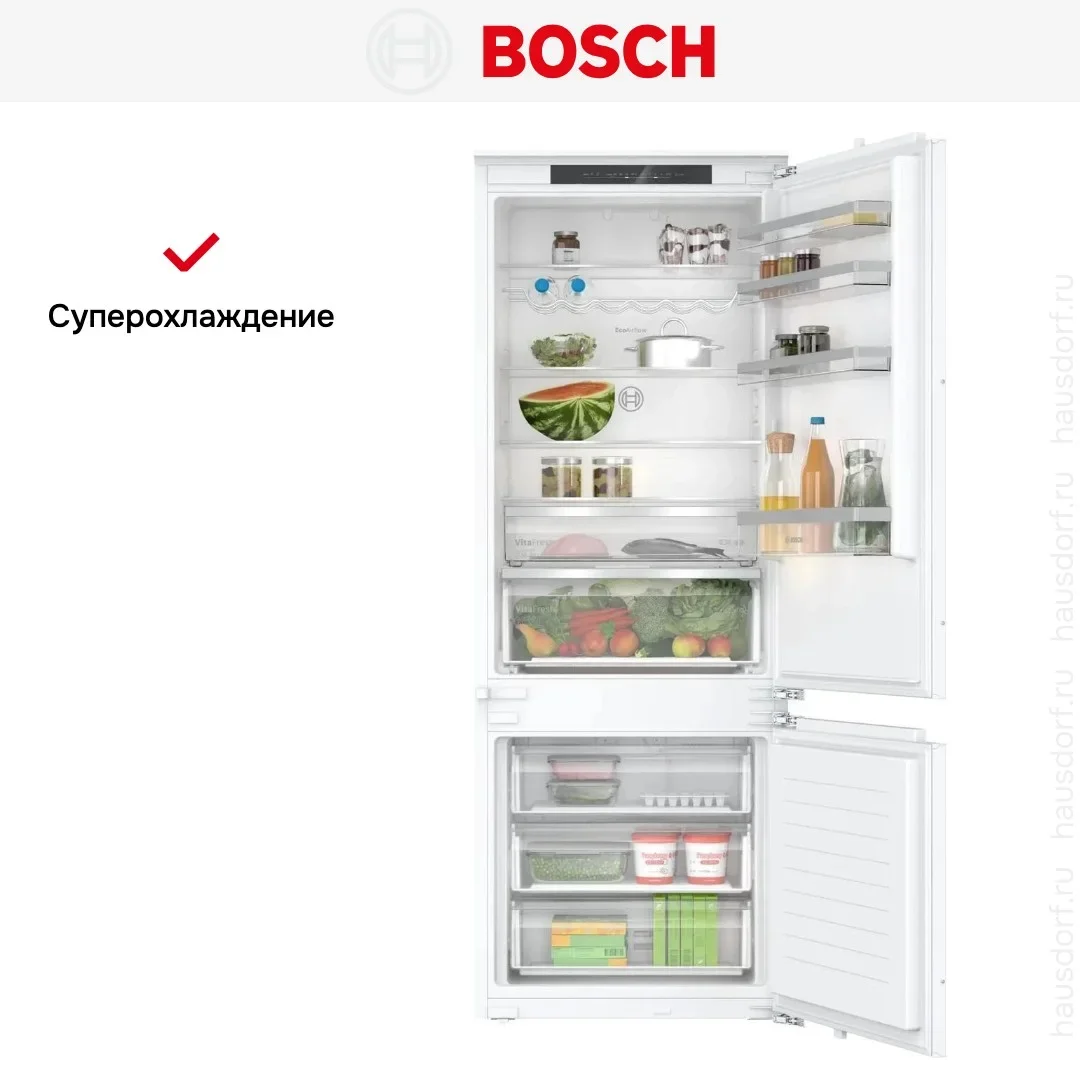 Встраиваемый двухкамерный холодильник Bosch KBN96VFE0