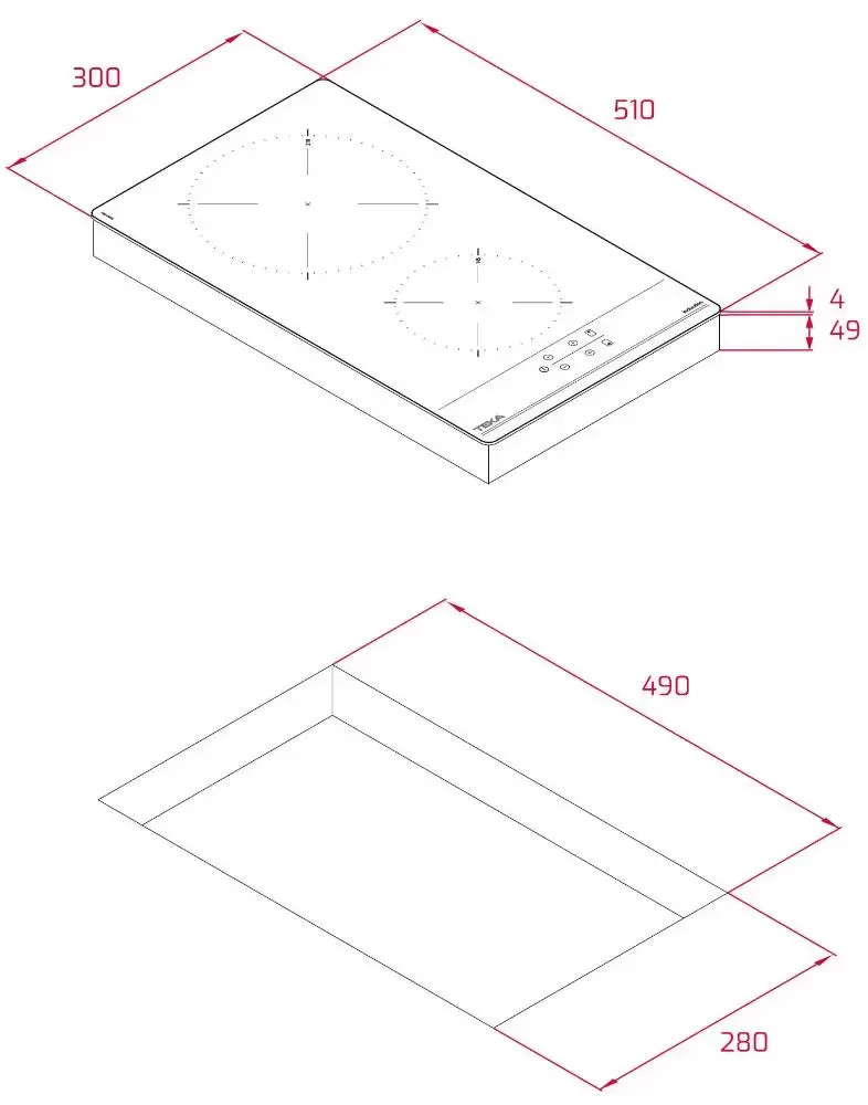 Индукционная варочная панель Teka IBC 32000 TTC BLACK